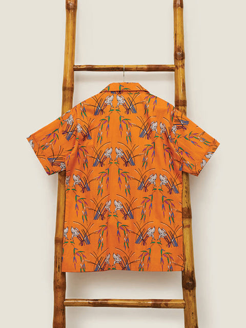 Men's Shirt - Wild Grass Orange