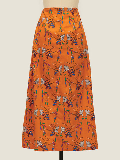 Happy Skirt Dress - Wild Grass Orange (Free Size)