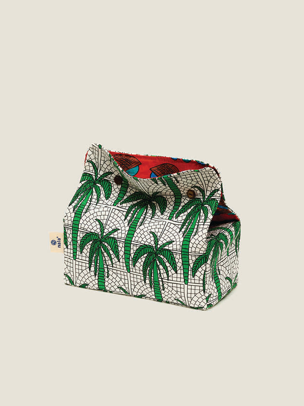 Kasturi Tissue Box - Palm Green