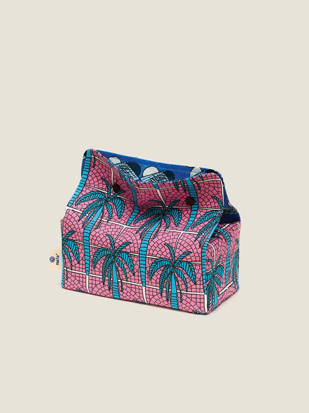 Kasturi Tissue Box - Palm Blue