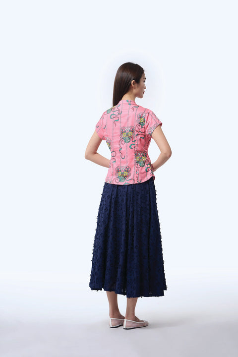 50’s Skirt - Blue Blossom
