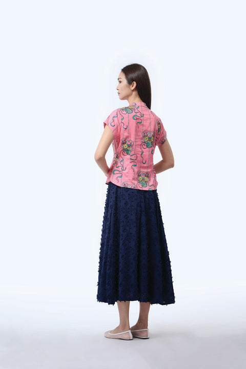 50’s Skirt - Blue Blossom