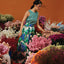 Maxi Skirt - Diamond & Flower Blue