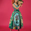 50's Skirt - Bunga Doily Green