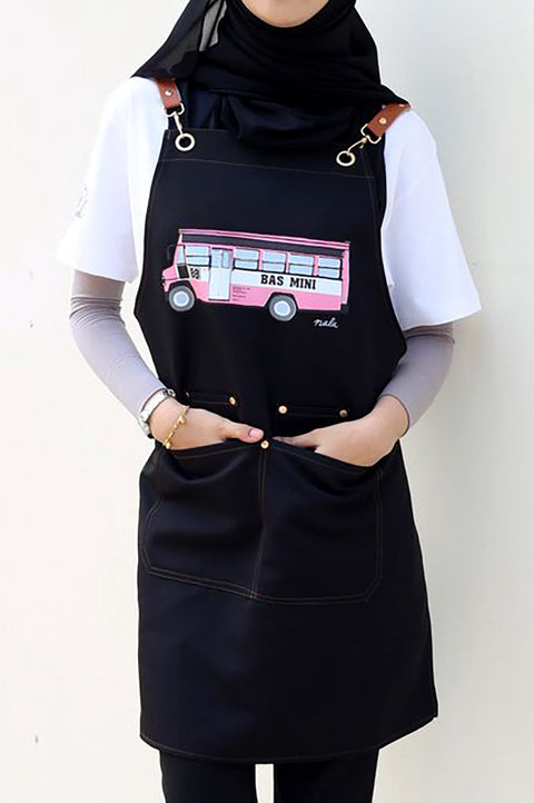 Bus Mini Apron - Black