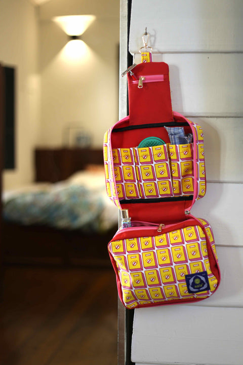 Kasturi Toiletries Bag - Switch Yellow