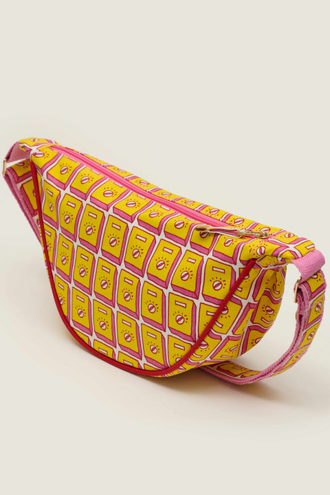 Kasturi Half Moon Bag - Switch Yellow