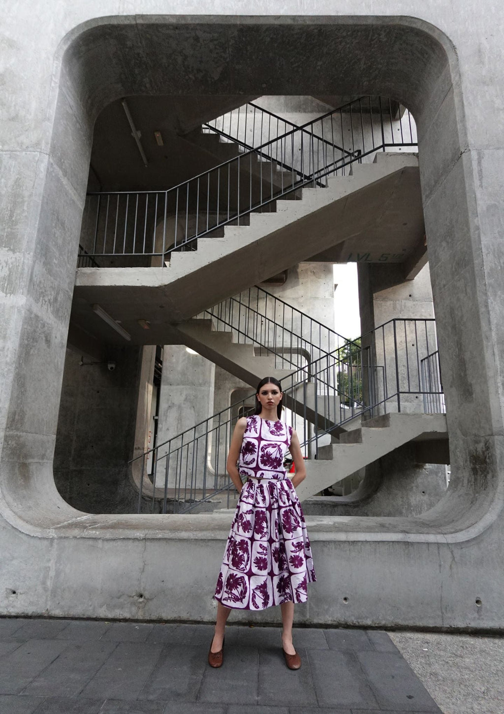 Jalan Jalan Skirt - Dandelion Purple