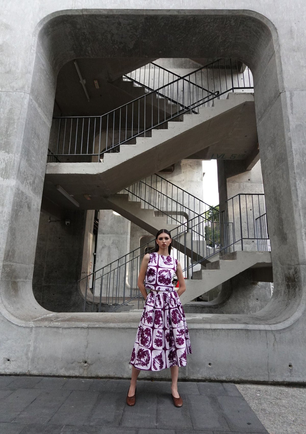 Jalan Jalan Skirt - Dandelion Purple