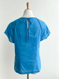 LIGHT AND EASY TOP - Diva Blue Cotton Voile