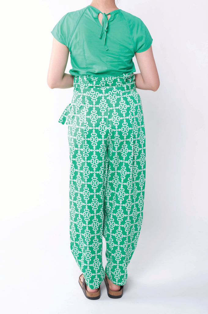 NARELLE'S TROUSERS - Crepe Ginger Mint