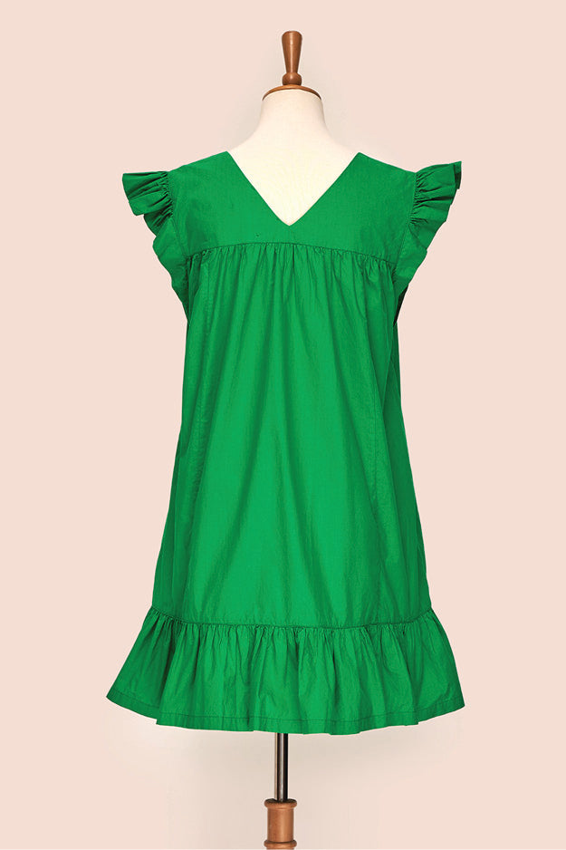 Bella Mini Dress - Emerald Green