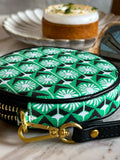 Round Coin Purse - Willow Wishes Emerald