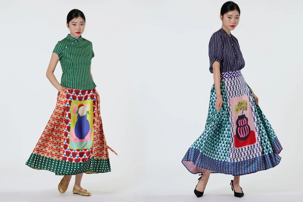 The skirt that thinks it is a painting.