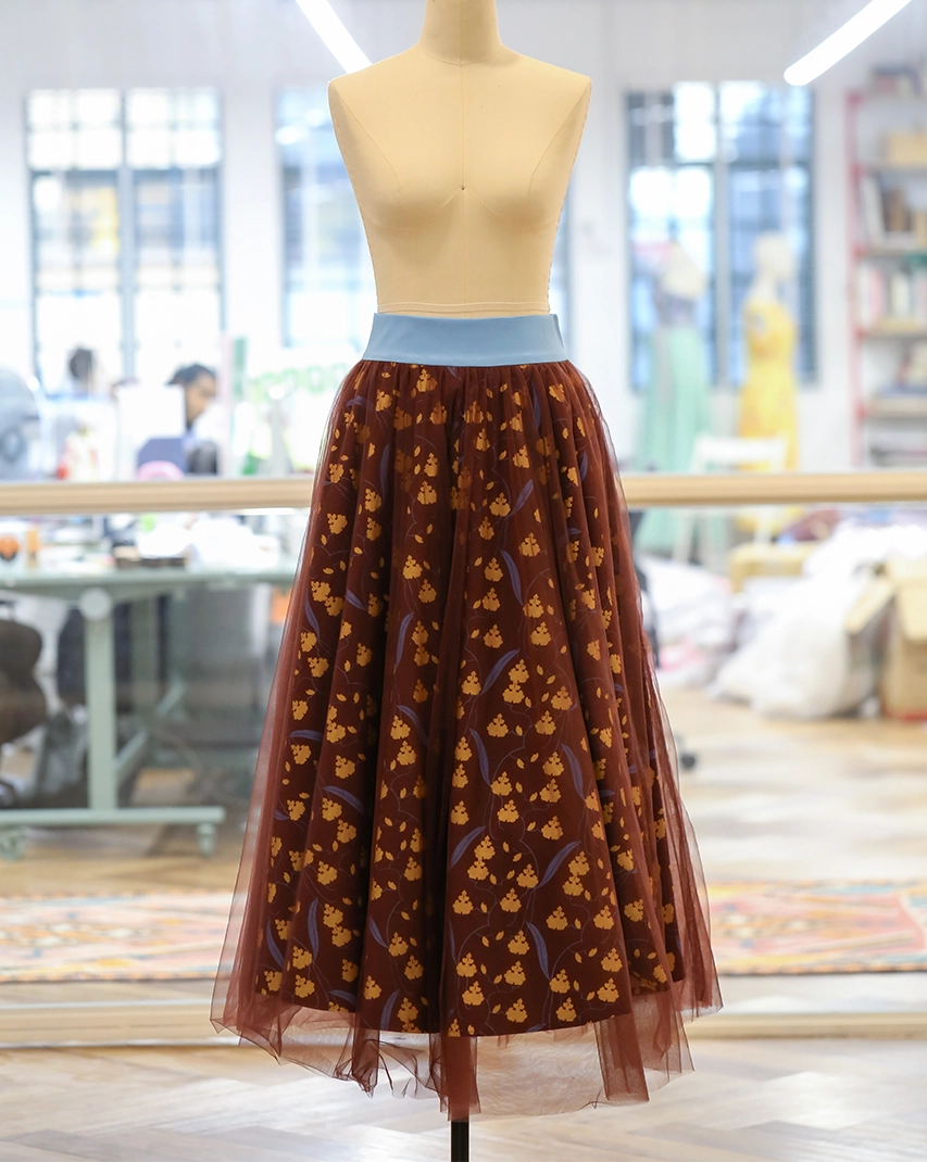 The skirt that thinks it is a painting.